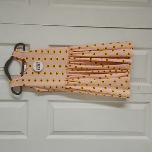 NWT Dot Dot Smile Pink with Sunflowers Dress